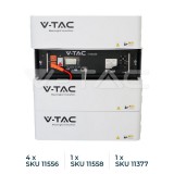 Rack tároló 5kWh VT48100E-P2 Akkumulátorhoz, maximum 5 egység (V-TAC)