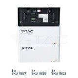 Rack tároló 9.6kWh VT-48200B Akkumulátorhoz, maximum 3 egység (V-TAC)