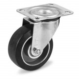 RADER Forgó kerék, közepes teherbírású ALGE, elasztikus gumi, szerelőlappal, 80 mm