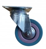 RADER Műszerkocsi kerék, forgó, talplemezes, tömörgumis, 75 mm