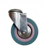 RADER Műszerkocsi kerék, hátfuratos, tömörgumis, 100 mm