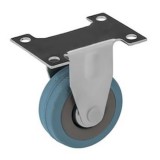 RADER Műszerkocsi kerék, talplemezes, fix, tömörgumis - 100 mm