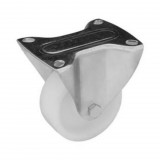 RADER Poliamid fix görgő műanyag futófelület, 80 mm, 200 kg teherbírás, talpas felfogatás, golyóscsapágy