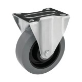 RADER Szürke gumis, Fix, Nyommentes Görgő,200 mm, 300 Kg