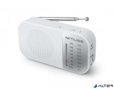 Rádió, hordozható, MUSE, "M-025RW", fehér