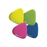 Radír Connect háromszögletû színes (sárga, zöld, rózsa, kék)