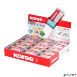 Radír display, KORES "KE-30", pasztell színek