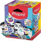 Radír display, vegyes minták, MAPED "Ergo Fun Multicolor" [24 db]