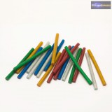 Ragasztórúd - 11 mm - színes, glitteres