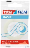 Ragasztószalag, 15 mm x 33 m, TESA 'Basic', átlátszó