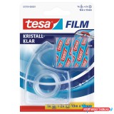 Ragasztószalag 15mmx10m irodai 2 db víztiszta szalag+adagoló 57319 Crystal Clear Tesa
