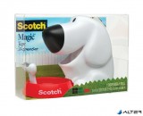 Ragasztószalag-adagoló, asztali, feltöltött, 3M SCOTCH "C31", kutya