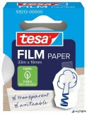 Ragasztószalag, írható, papír, 19 mm x 33 m, TESA 'tesafilm®', átlátszó