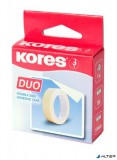 Ragasztószalag, kétoldalas, 15 mm x 5 m, KORES "Duo"