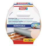 Ragasztószalag kétoldalas, 50mmx5m szöveterõsítésû, visszaszedhetõ Tesa