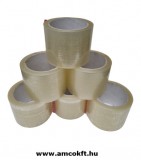 Ragasztószalag, PP/Hotmelt, áttetsző, 75mm, 66m