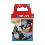 Ragasztószalag szövetes téphető 19 mm x 2,7 m fekete GEKO