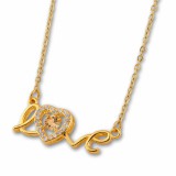 Ragyogó szerelem acél nyaklánc