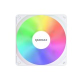 RaidMax X-AIR PWM RGB 120x120x25 ARGB LED Rendszerhűtő ventilátor - Fehér (NV-X120FWP)
