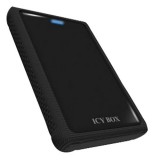 Raidsonic ICY BOX 2,5" ház USB 3.0 fekete SATA LED világitás,9.5mm HDD,IB-273StU3