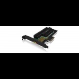 Raidsonic Icy Box 2x M.2 bővítő kártya PCIe (IB-PCI215M2-HSL) (IB-PCI215M2-HSL) - Bővítő kártyák