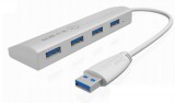 Raidsonic Icy Box 4x Port USB 3.0 Hub, Silver IB-AC6401