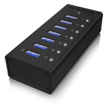 Raidsonic ICY BOX 7 portos USB3.0 HUB táppal