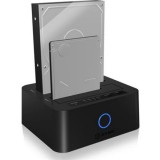Raidsonic ICY BOX IB-1232CL-U3 USB 3.2 Gen 1 (3.1 Gen 1) Type-A Fekete (IB-1232CL-U3)
