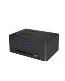 Raidsonic ICY BOX IB-1233CL-CR USB 3.2 Gen 1 (3.1 Gen 1) Type-A Fekete dokkoló állomás tárolóegységhez