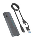 Raidsonic ICY BOX IB-1826MCL-CU31 tárolóegység burkolat Külső SSD ház Szürke M.2