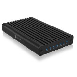 Raidsonic ICY BOX IB-2817MCL-C31 Külső SSD ház Fekete M.2 USB-áramellátású