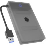 Raidsonic ICY BOX IB-AC603b-U3 HDD/SSD ház Antracit, Fekete 2.5" (IB-AC603b-U3)