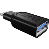 Raidsonic ICY BOX IB-CB003 USB 3.0 Type-C USB 3.0 Type-A Fekete csatlakozó átalakító
