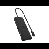 Raidsonic ICY BOX IB-DK4011-CPD Vezetékes USB 3.2 Gen 1 (3.1 Gen 1) Type-C Fekete (IB-DK4011-CPD)