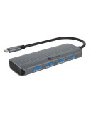 Raidsonic ICY BOX IB-DK4022a-CPD Vezetékes USB 3.2 Gen 1 (3.1 Gen 1) Type-C Alumínium, Ezüst