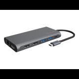 Raidsonic ICY BOX IB-DK4050-CPD Vezetékes USB 3.2 Gen 1 (3.1 Gen 1) Type-C Antracit (IB-DK4050-CPD)