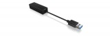 Raidsonic IcyBox IB-AC501a USB 3.0 to Gigabit Ethernet Adapter Black IB-AC501A