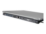 Raidsonic ICYBOX IB-DK2102-C IcyBox Dokkoló állomás, USB Type-C, HDMI, miniDP, VGA