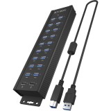 Raidsonic Icybox IB-HUB1720-U3 USB Type-A 3.2 Gen1 20-port HUB (IB-HUB1720-U3)