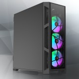 Raijintek Ponos Ultra TG4 -ST Számítógépház - Fekete (0R20B00232)
