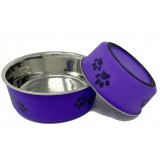 Raintech Rozsdamentes etetőtál, lila