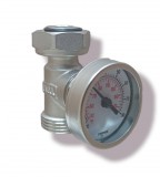 RAKY Csőhálózatba építhető hőmérő hőmérséklet mérő 5/4" kontakt hőmérő fűtési rendszer beépíthető hömérséklet mérő