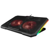Rampage AD-RC12 GAMEZONE 15-17" Notebook hűtő fekete (36323) (rampage36323)