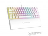 Rampage Billentyűzet - PLOWER K60 White US (Vezetékes, Mechanikus, Blue switch, angol, fehér, RGB LED)