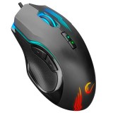 Rampage Egér Gamer - SMX-G38 CLAW (7200DPI, 8 gomb, makro, RGB LED, 1,8m harisnyázott kábel, fekete)