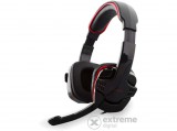 Rampage fejhallgató - SN-R9 (mikrofon, 3.5mm jack, hangerőszabályzó, nagy-párnás, 1.8m kábel, fekete-piros)