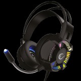 Rampage fejhallgató - styles rgb (7.1, mikrofon, usb, hanger&#337;szabályzó, nagy-párnás, 2,2m kábel, fekete) 31115