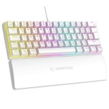 Rampage PLOWER K60 Mechanikus Gaming keyboard White US 37254