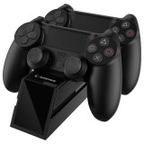 Rampage RP-PS4, PS4 Kontroller, Dual, Fekete kontroller töltőállomás