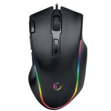 Rampage SMX-G72 GREEDY RGB optikai egér (USB, fekete)